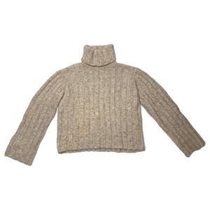 DKNY Jeans Chunky Wool Blend Turtleneck